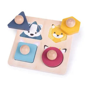 Woodland Animal Shape Matching Puzzle - FSC 100%