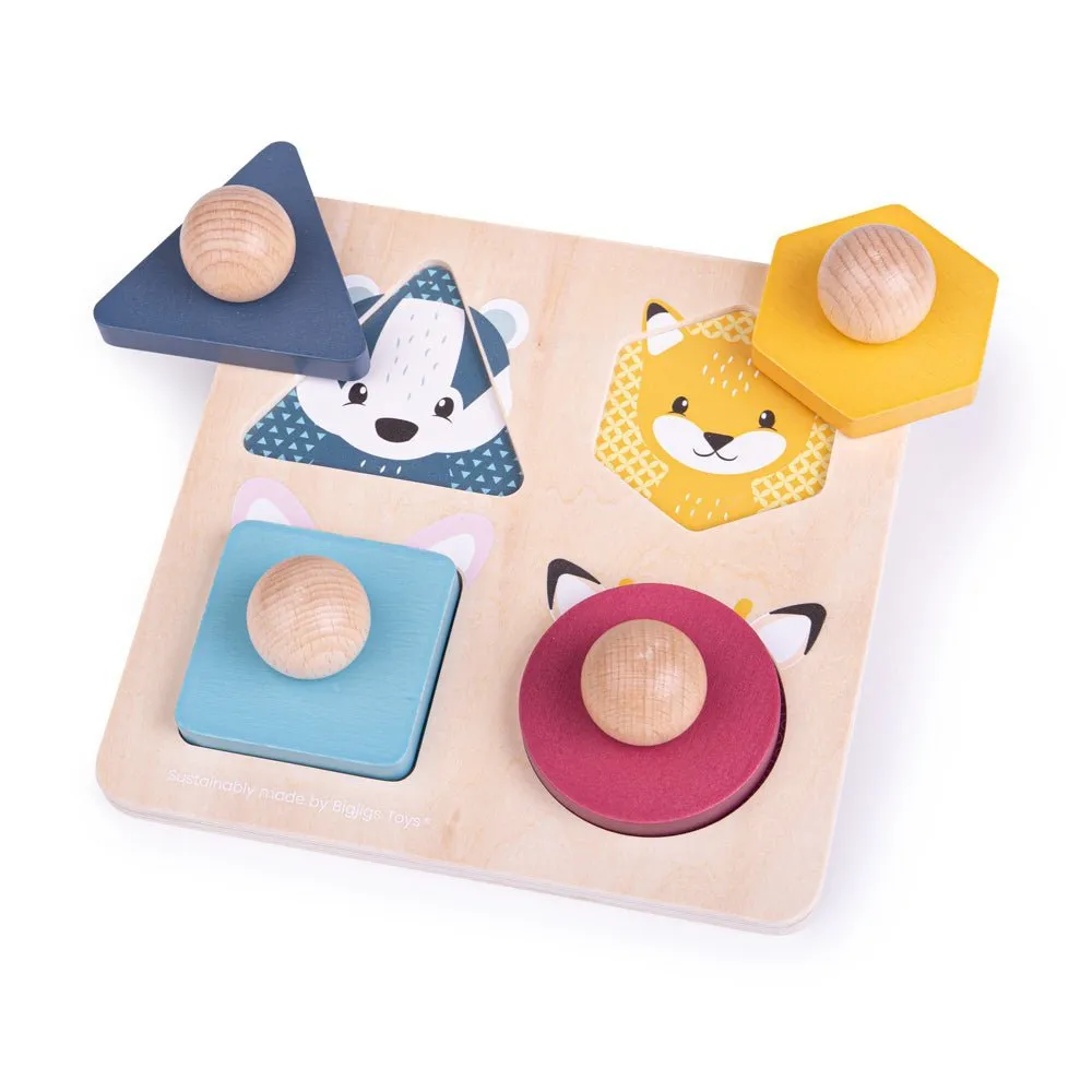 Woodland Animal Shape Matching Puzzle - FSC 100%