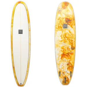 WRV 7'6" Kamp Trident Orange Swirl Surfboard