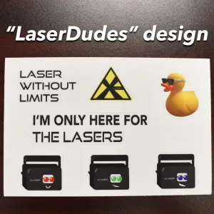 X-Laser 4" x 6" sticker sheet