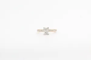 Yellow Gold Radiant Lab Grown Diamond Ring