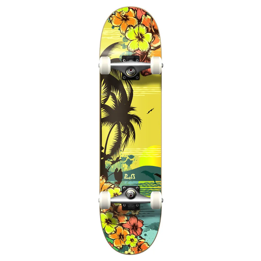 Yocaher Skateboard (7.5") Tropical Series - Tropical Day