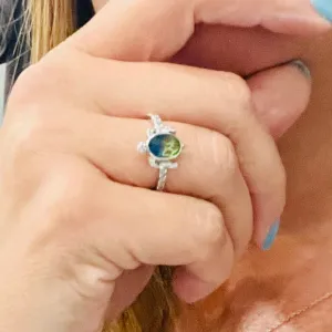 Zircon Turtle Ring